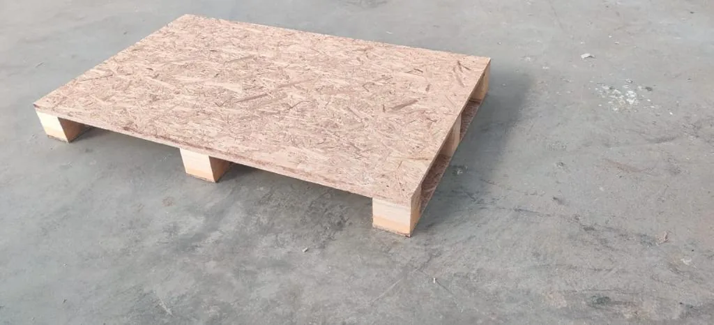 A block pallet made from oriented strand board
